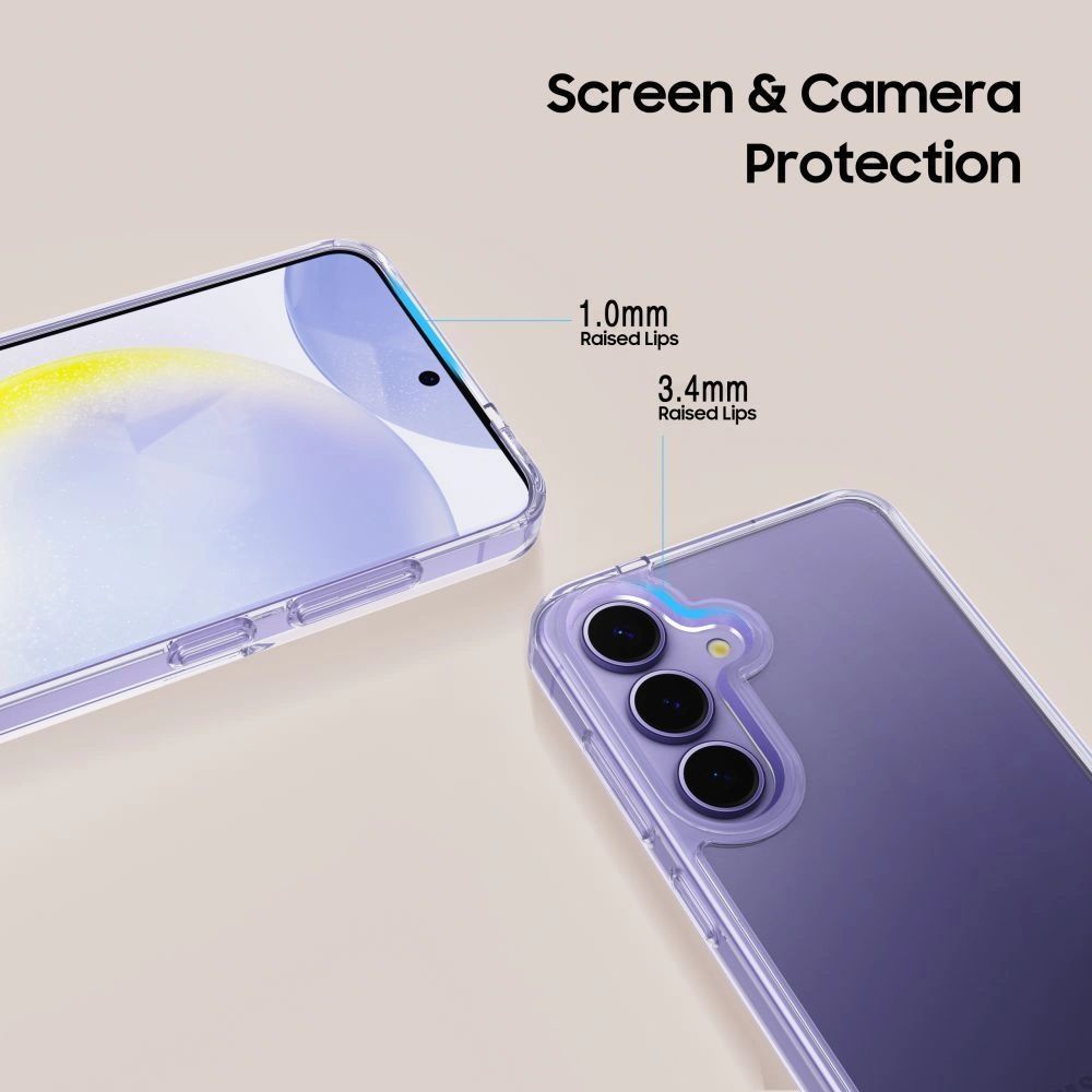 COUVERTURE TECH-PROTECT FLEXAIR HYBRID GALAXY S25 EDGE TRANSPARENT