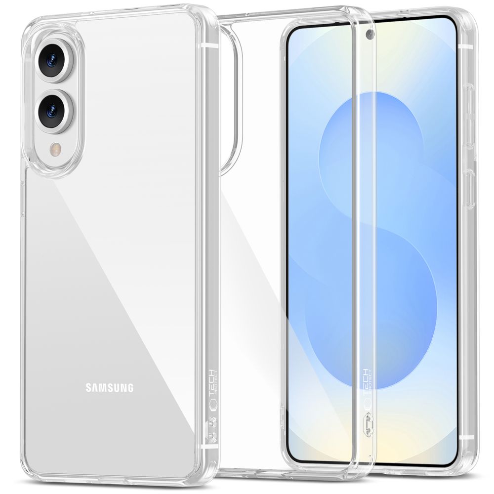 COUVERTURE TECH-PROTECT FLEXAIR HYBRID GALAXY S25 EDGE TRANSPARENT