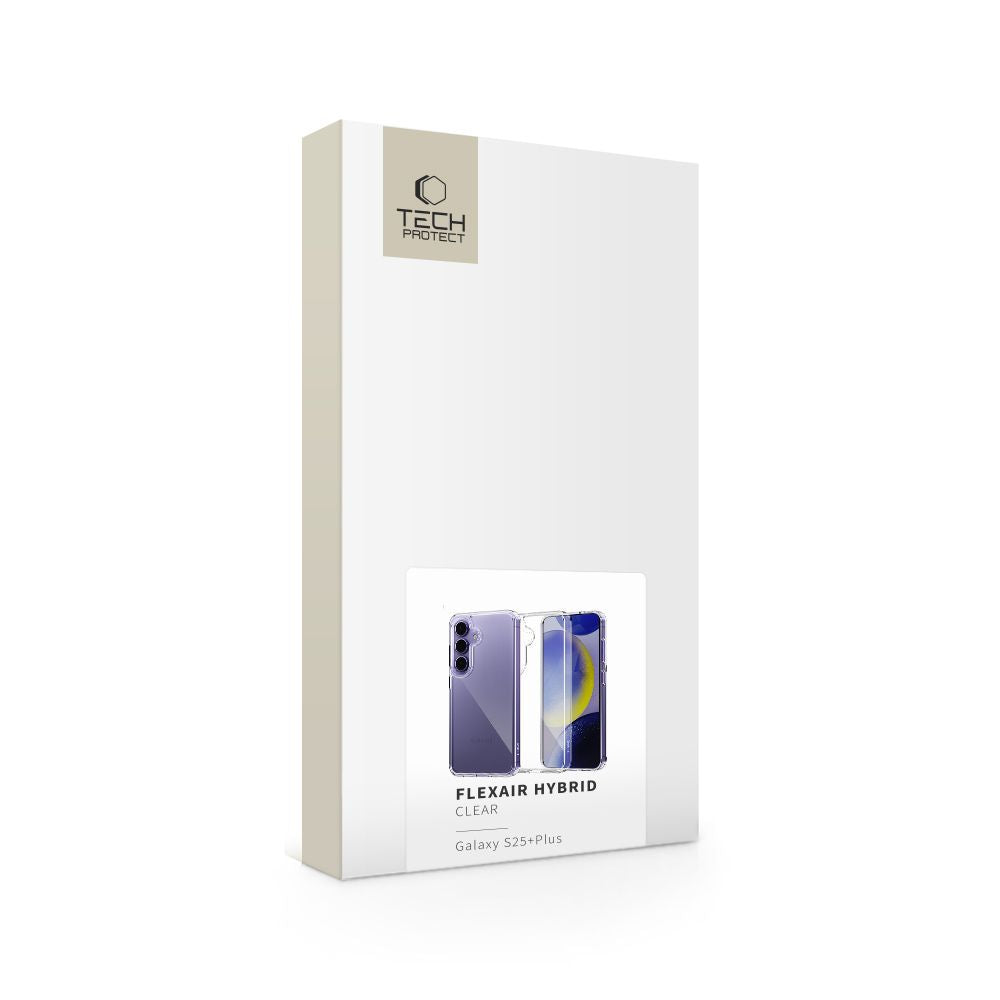 COUVERTURE TECH-PROTECT FLEXAIR HYBRID GALAXY S25+ PLUS TRANSPARENT