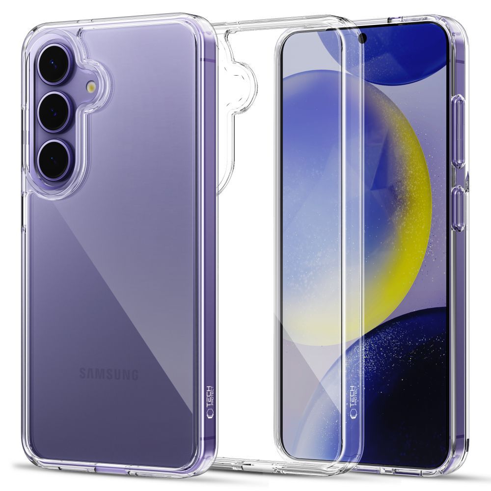COUVERTURE TECH-PROTECT FLEXAIR HYBRID GALAXY S25+ PLUS TRANSPARENT