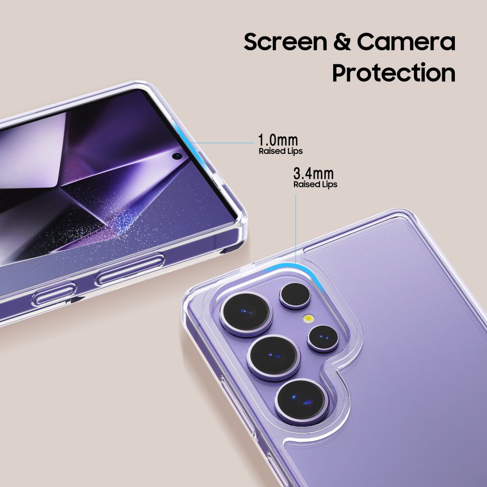 COUVERTURE TECH-PROTECT FLEXAIR HYBRID GALAXY S25 ULTRA TRANSPARENT