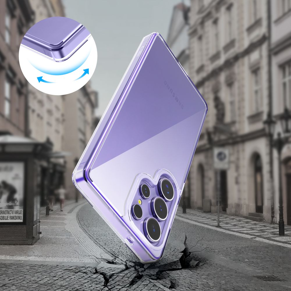 COUVERTURE TECH-PROTECT FLEXAIR HYBRID GALAXY S25 ULTRA TRANSPARENT