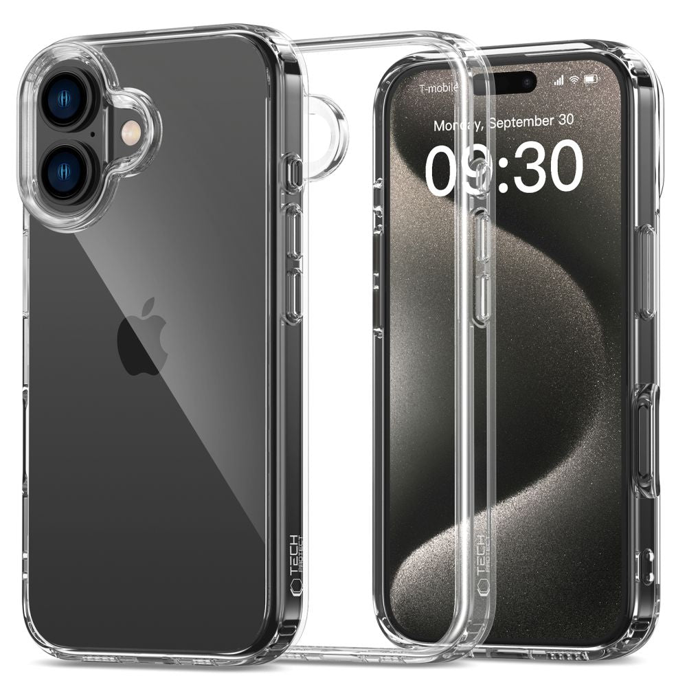 COQUE POUR IPHONE 16 TECH-PROTECT FLEXAIR HYBRID TRANSPARENTE