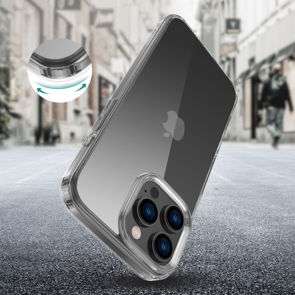 COQUE POUR IPHONE 16 PRO MAX TECH-PROTECT FLEXAIR HYBRID TRANSPARENT