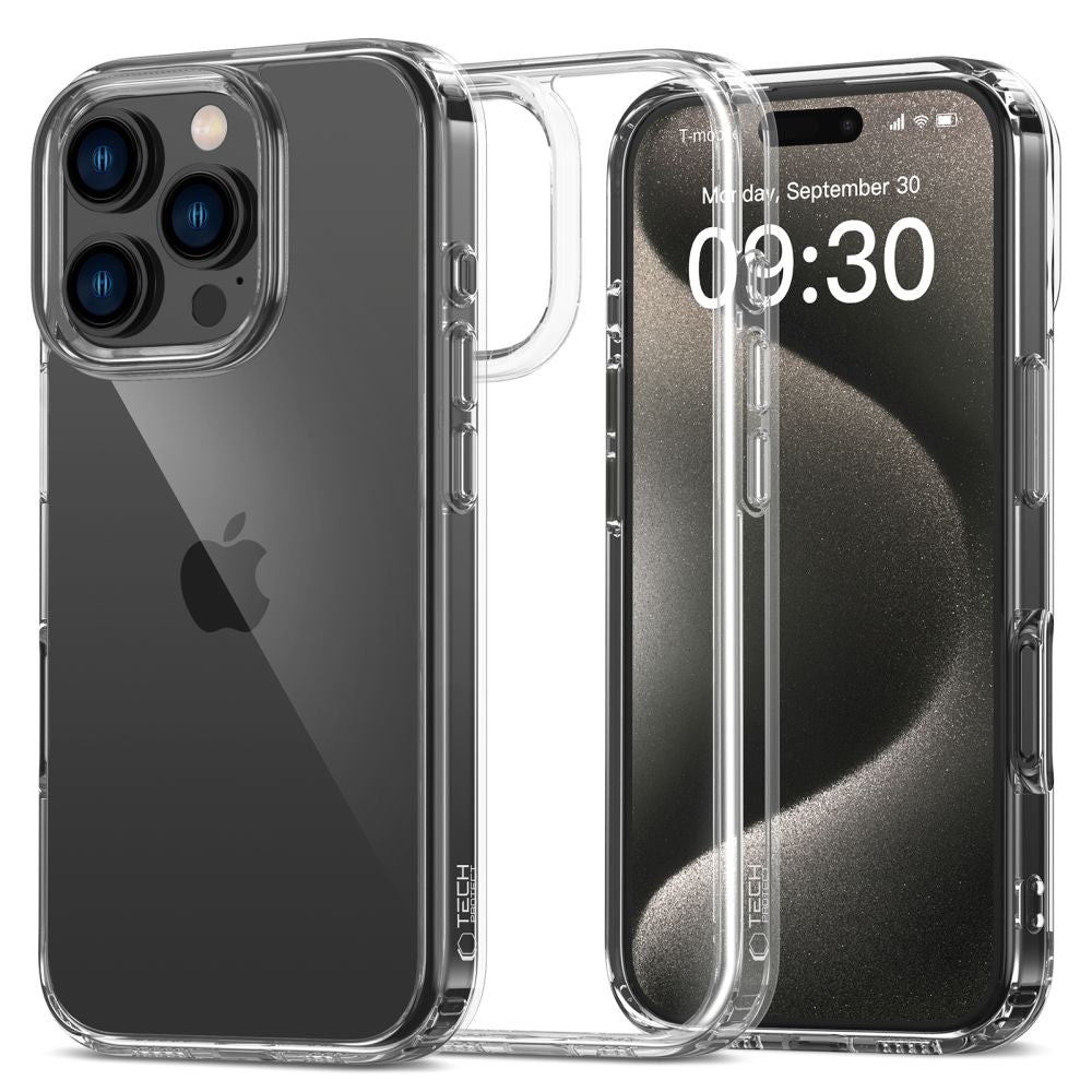 COQUE POUR IPHONE 16 PRO MAX TECH-PROTECT FLEXAIR HYBRID TRANSPARENT
