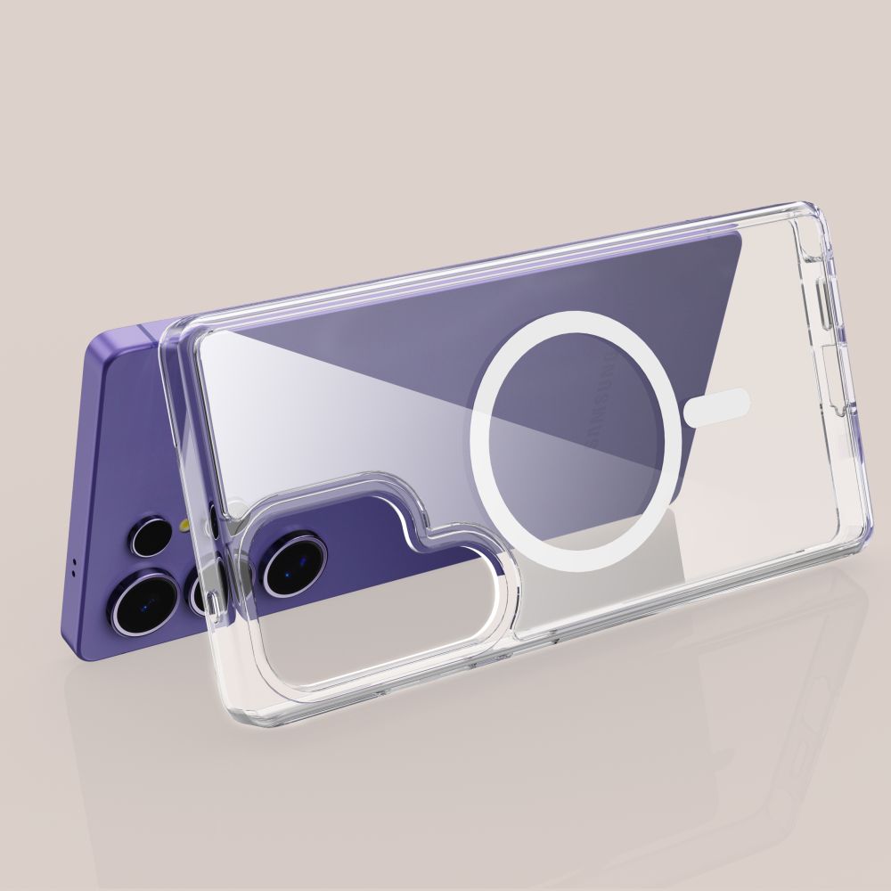 COUVERTURE TECH-PROTECT FLEXAIR HYBRID MAGSAFE GALAXY S25 ULTRA TRANSPARENT
