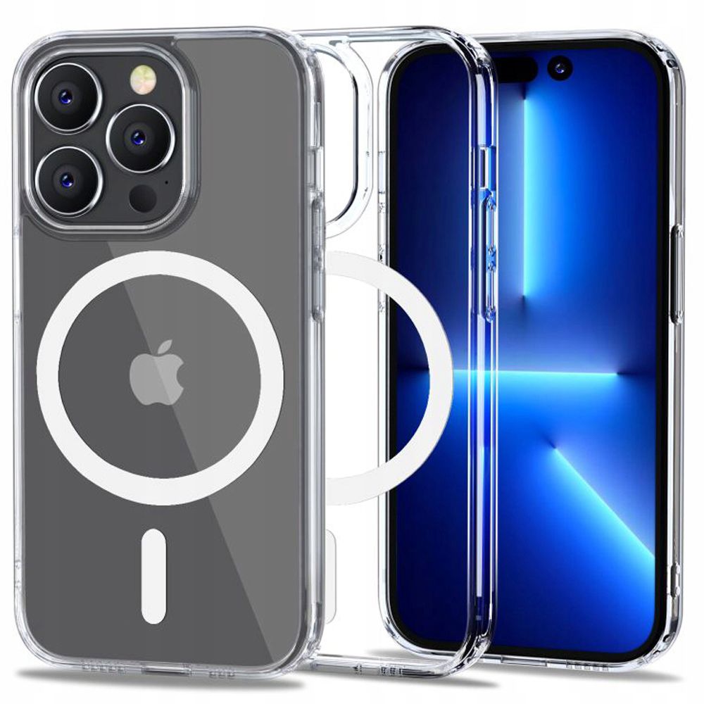 COQUE POUR IPHONE 14 PRO MAX MAGSAFE HEYCASE AIR DEFENSE TRANSPARENTE