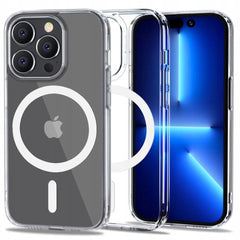 COQUE POUR IPHONE 14 PRO MAX MAGSAFE HEYCASE AIR DEFENSE TRANSPARENTE