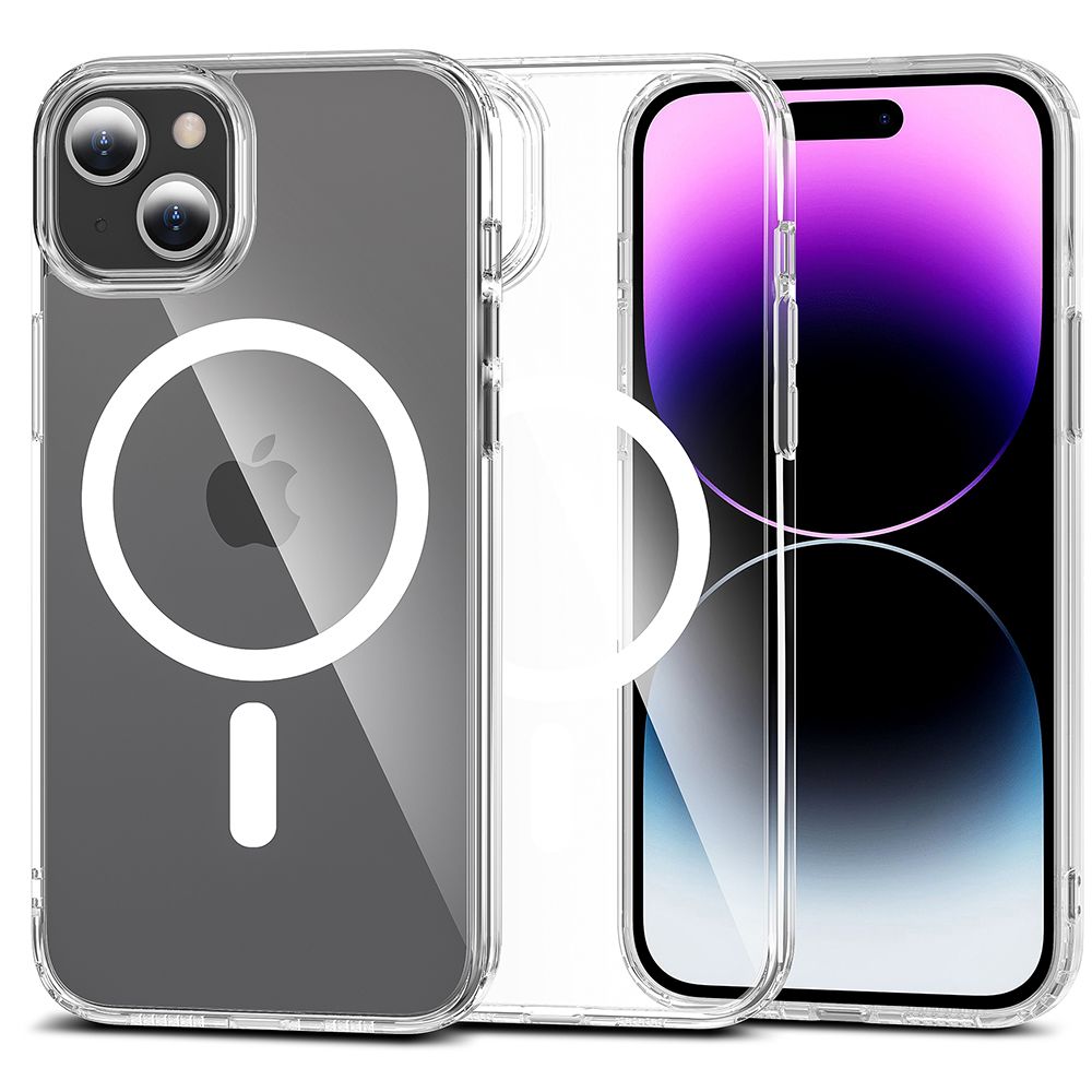 COQUE POUR IPHONE 15 MAGSAFE HEYCASE AIR DEFENSE TRANSPARENTE