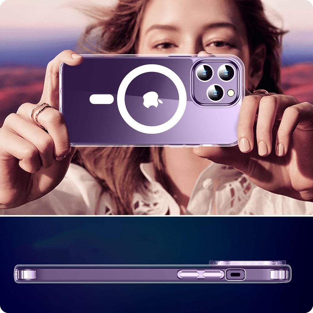 COQUE POUR IPHONE 15 PRO MAGSAFE HEYCASE AIR DEFENSE TRANSPARENTE