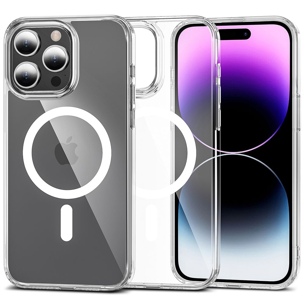 COQUE POUR IPHONE 15 PRO MAGSAFE HEYCASE AIR DEFENSE TRANSPARENTE