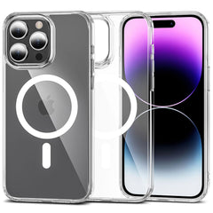 COQUE POUR IPHONE 15 PRO MAGSAFE HEYCASE AIR DEFENSE TRANSPARENTE