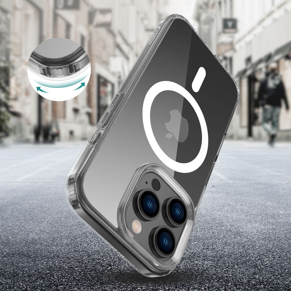 COQUE POUR IPHONE 16 PRO TECH-PROTECT FLEXAIR HYBRID MAGSAFE TRANSPARENT