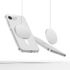 COUVERTURE TECH-PROTECT FLEXAIR HYBRID MAGSAFE IPHONE 16E TRANSPARENT