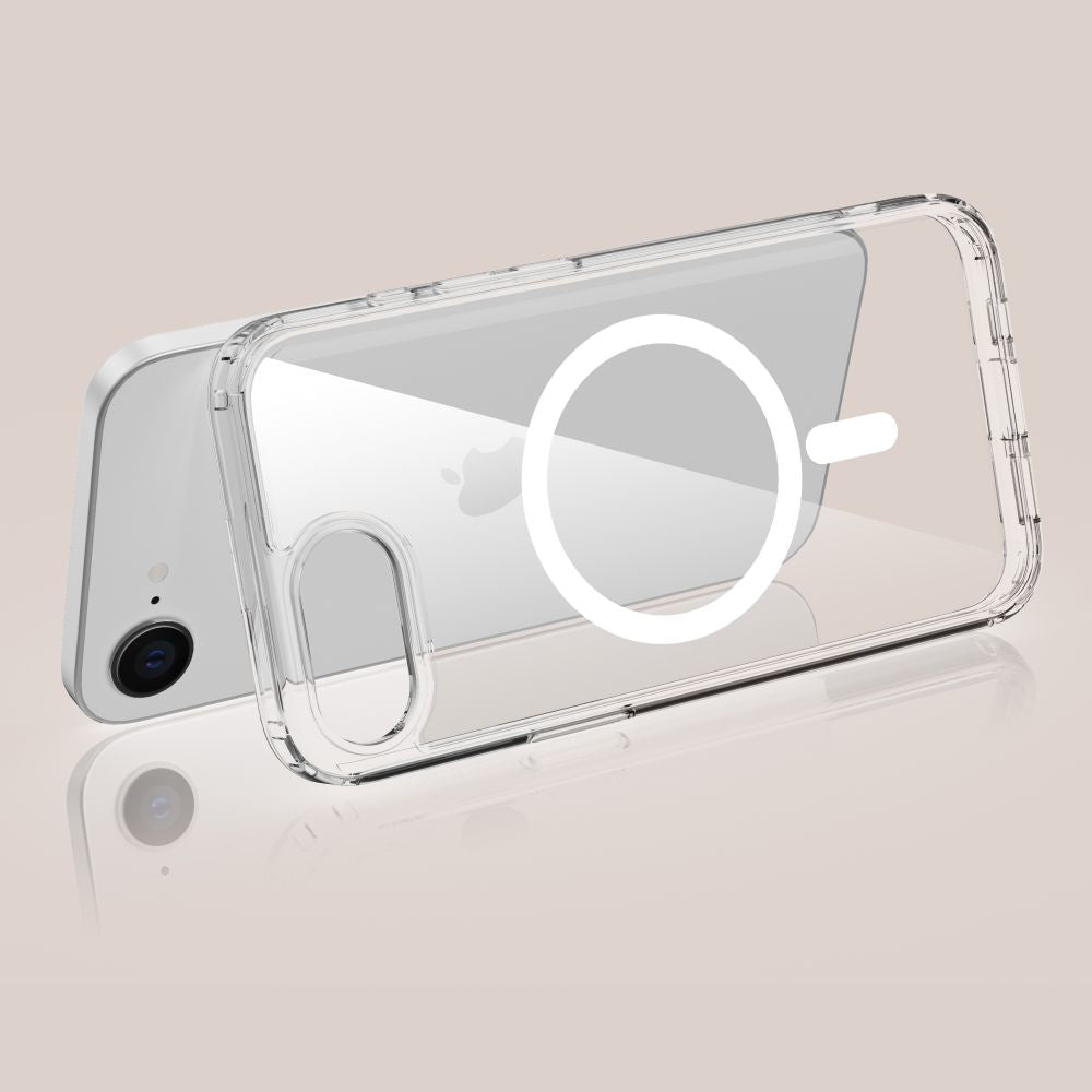COUVERTURE TECH-PROTECT FLEXAIR HYBRID MAGSAFE IPHONE 16E TRANSPARENT