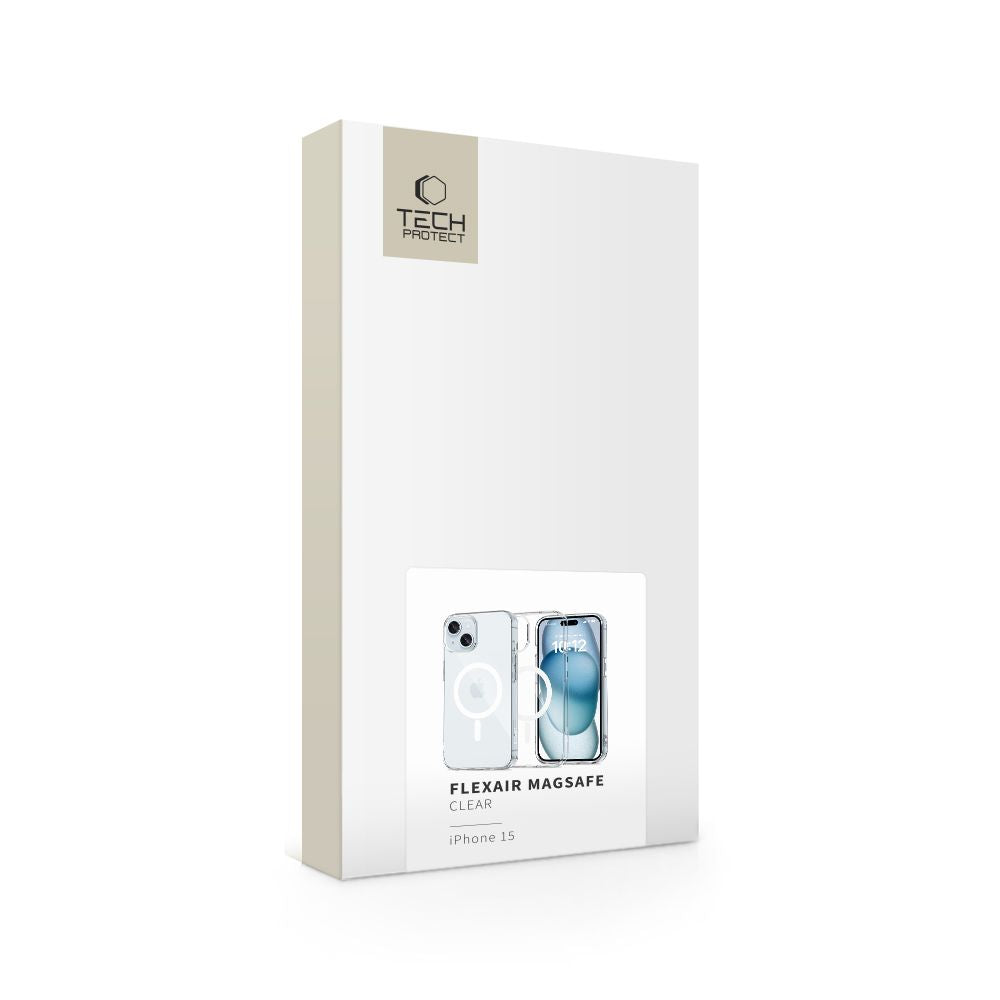 COUVERTURE TECH-PROTECT FLEXAIR MAGSAFE IPHONE 15 TRANSPARENT
