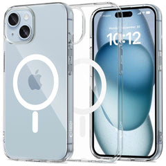 COUVERTURE TECH-PROTECT FLEXAIR MAGSAFE IPHONE 15 TRANSPARENT