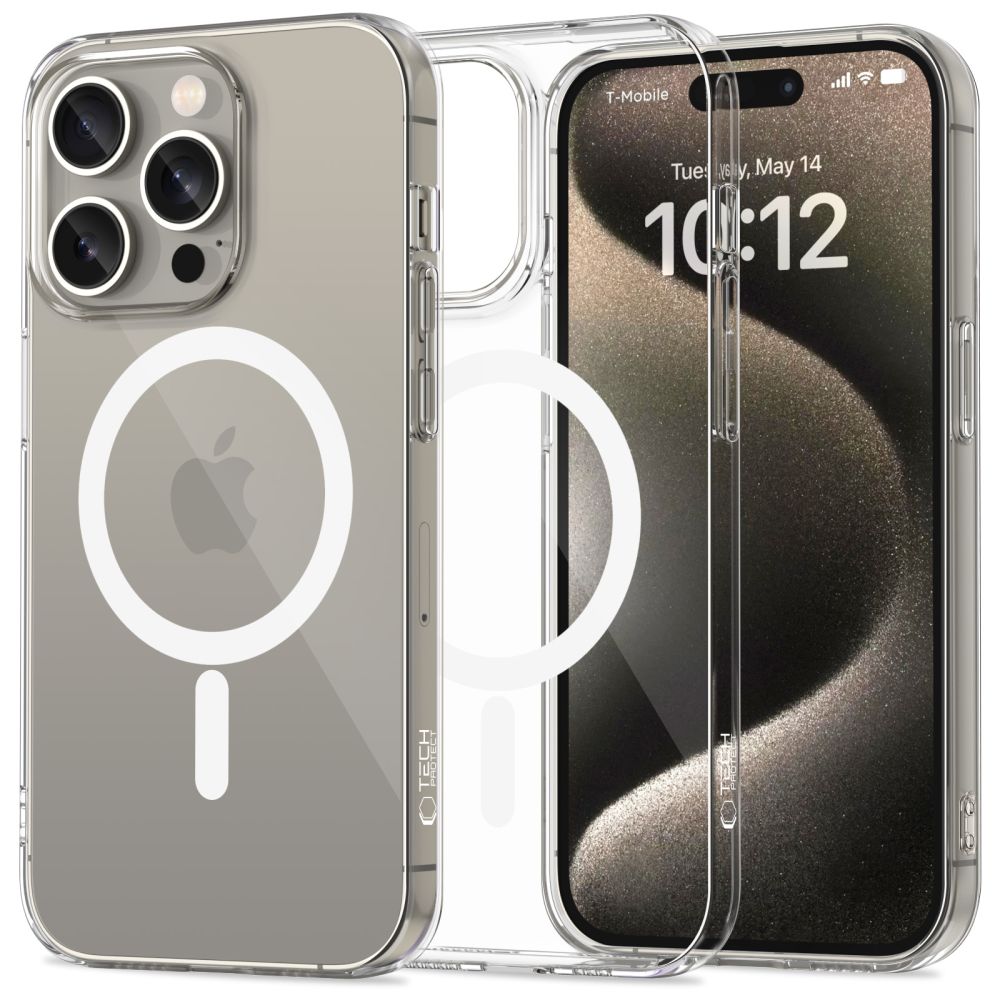 COUVERTURE TECH-PROTECT FLEXAIR MAGSAFE IPHONE 15 PRO MAX TRANSPARENT