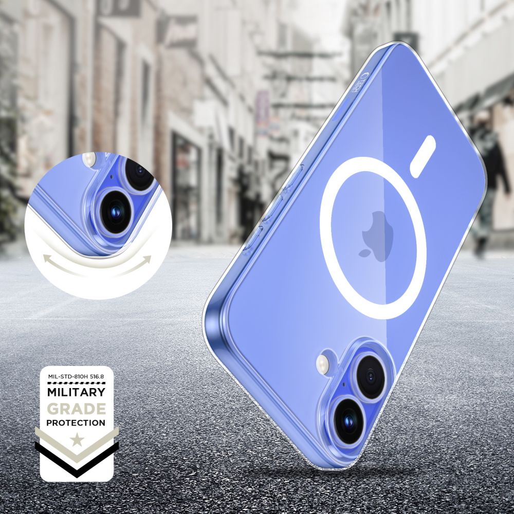 COUVERTURE TECH-PROTECT FLEXAIR MAGSAFE IPHONE 16 TRANSPARENT