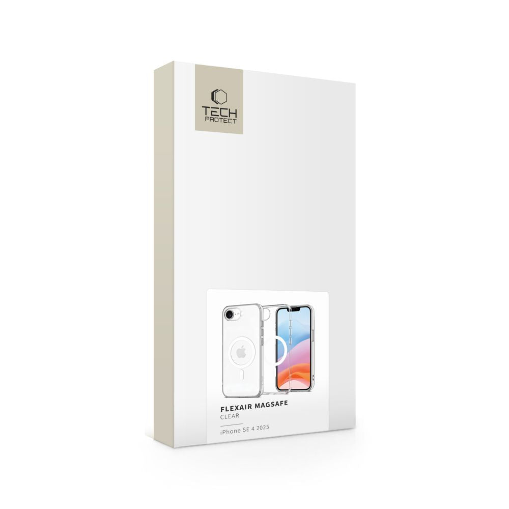 COUVERTURE TECH-PROTECT FLEXAIR MAGSAFE IPHONE 16E TRANSPARENT