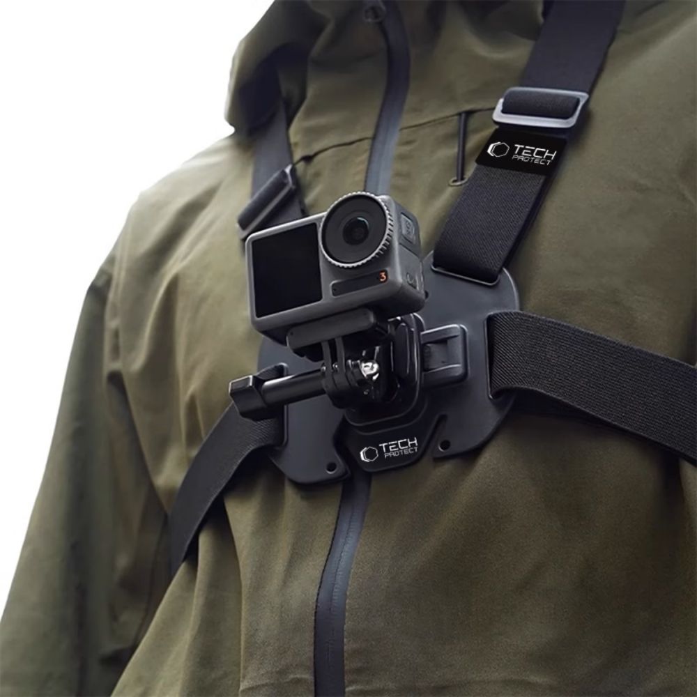 TECH-PROTECT GA100 MONTAGE POITRINE GOPRO / DJI NOIR