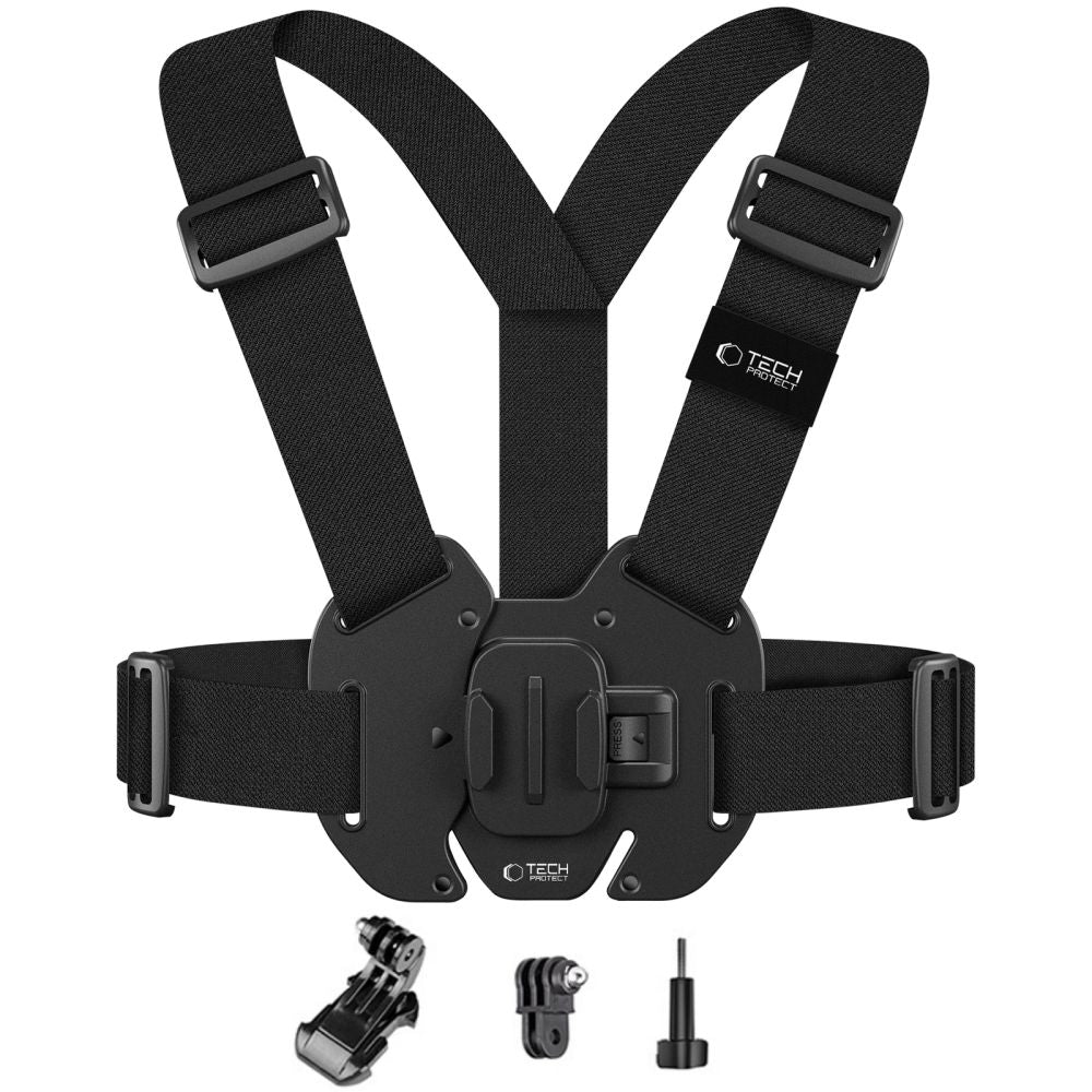 TECH-PROTECT GA100 MONTAGE POITRINE GOPRO / DJI NOIR