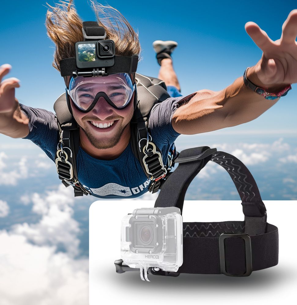 TECH-PROTECT GA100 MONTAGE TÊTE GOPRO / DJI NOIR