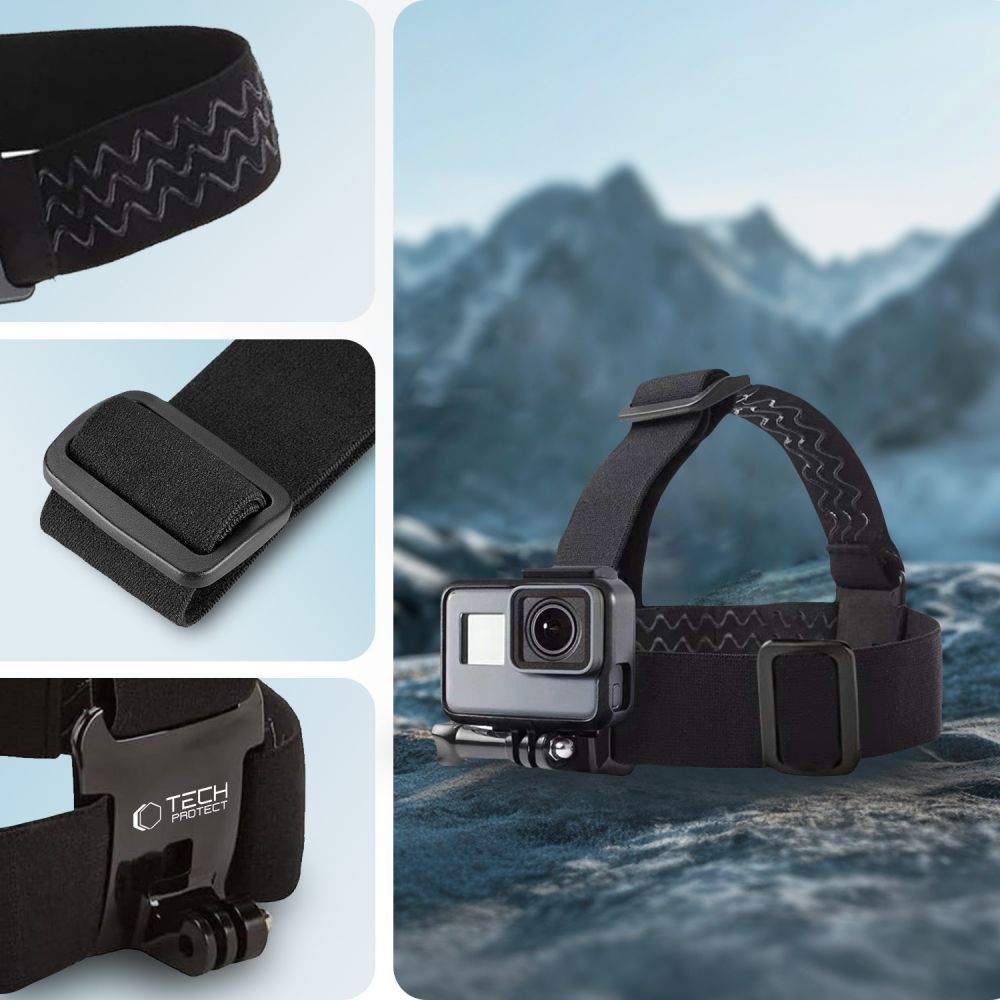 TECH-PROTECT GA100 MONTAGE TÊTE GOPRO / DJI NOIR