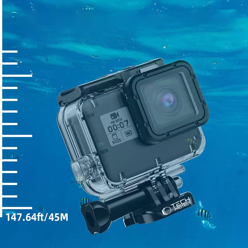 TECH-PROTECT GA200 COQUE ÉTANCHE GOPRO HERO 5 / 6 / 7 TRANSPARENTE