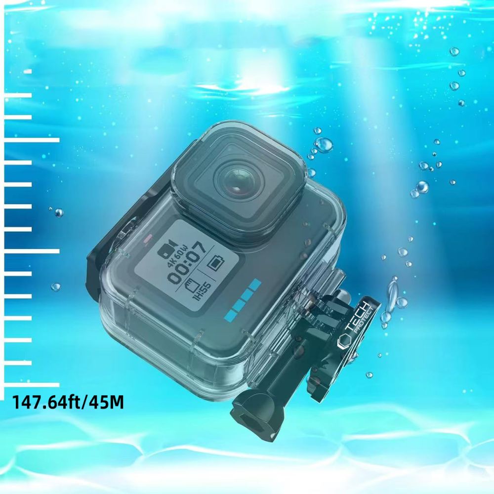 TECH-PROTECT GA200 COQUE ÉTANCHE GOPRO HERO 9 / 10 / 11 / 12 / 13 TRANSPARENTE