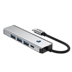 ADAPTATEUR HUB TECH-PROTECT HB01 5EN1 TYPE-C + USB3.0 + HDMI 4K 60HZ + PD100W GRIS ESPACE