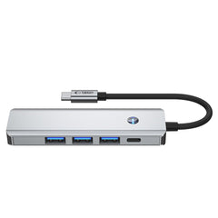 ADAPTATEUR HUB TECH-PROTECT HB01 5EN1 TYPE-C + USB3.0 + HDMI 4K 60HZ + PD100W GRIS ESPACE