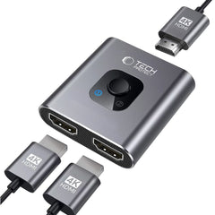 ADAPTATEUR HUB TECH-PROTECT HB07 2EN1 HDMI 4K 60HZ GRIS ESPACE