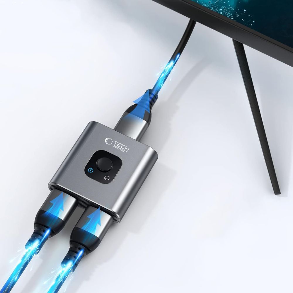 ADAPTATEUR HUB TECH-PROTECT HB07 2EN1 HDMI 4K 60HZ GRIS ESPACE