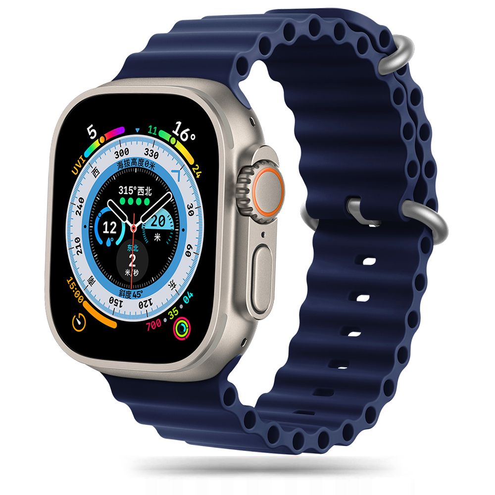 BRACELET DOOP ICONBAND PRO POUR APPLE WATCH 6 / 7 / 8 / 9 / 10 / SE / ULTRA 1 / 2 (44 / 45 / 46 / 49 MM) BLEU MINUIT