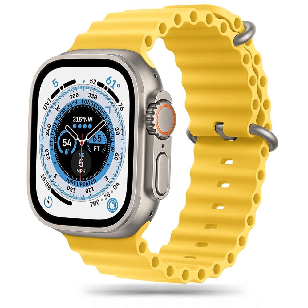 BRACELET DOOP ICONBAND PRO POUR APPLE WATCH 6 / 7 / 8 / 9 / 10 / SE / ULTRA 1 / 2 (44 / 45 / 46 / 49 MM) JAUNE