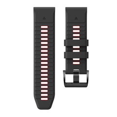 BRACELET EN SILICONE POUR GARMIN 26MM FENIX 3 / 5X / 3HR / 5X PLUS / 6X / 6X PRO / 7X DOOP EXPLORER PRO NOIR / ROUGE