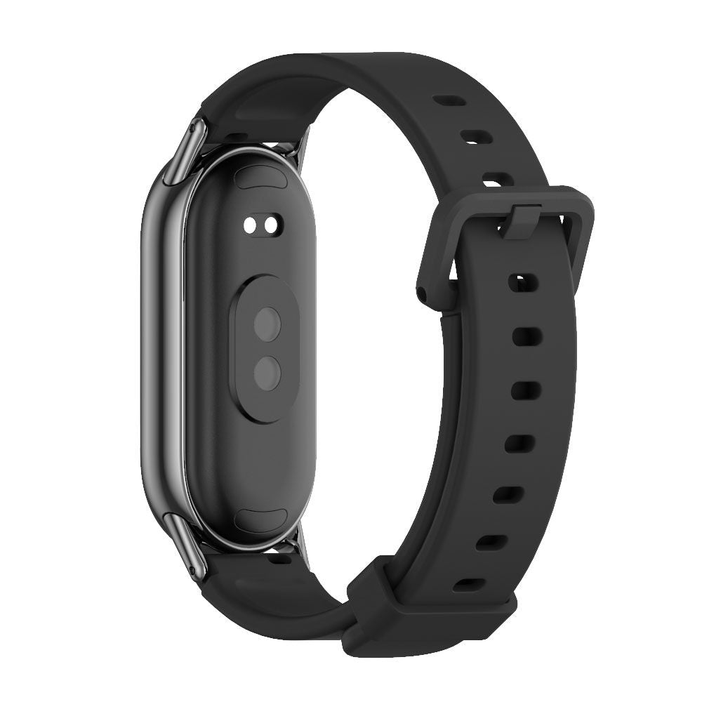 BRACELET EN SILICONE POUR XIAOMI MI BAND 8 / 9 / NFC HEYBAND ICON PRO NOIR