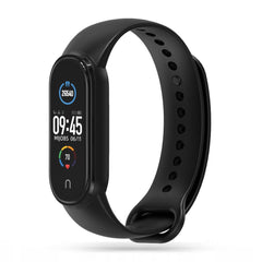 BRACELET EN SILICONE POUR XIAOMI MI BAND 5 / 6 / 6 NFC / 7 HEYBAND ICON NOIR