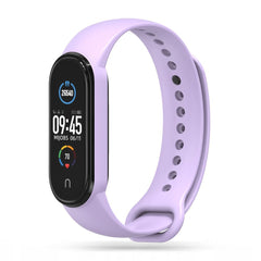 BRACELET EN SILICONE POUR XIAOMI MI BAND 5 / 6 / 6 NFC / 7 HEYBAND ICON VIOLET