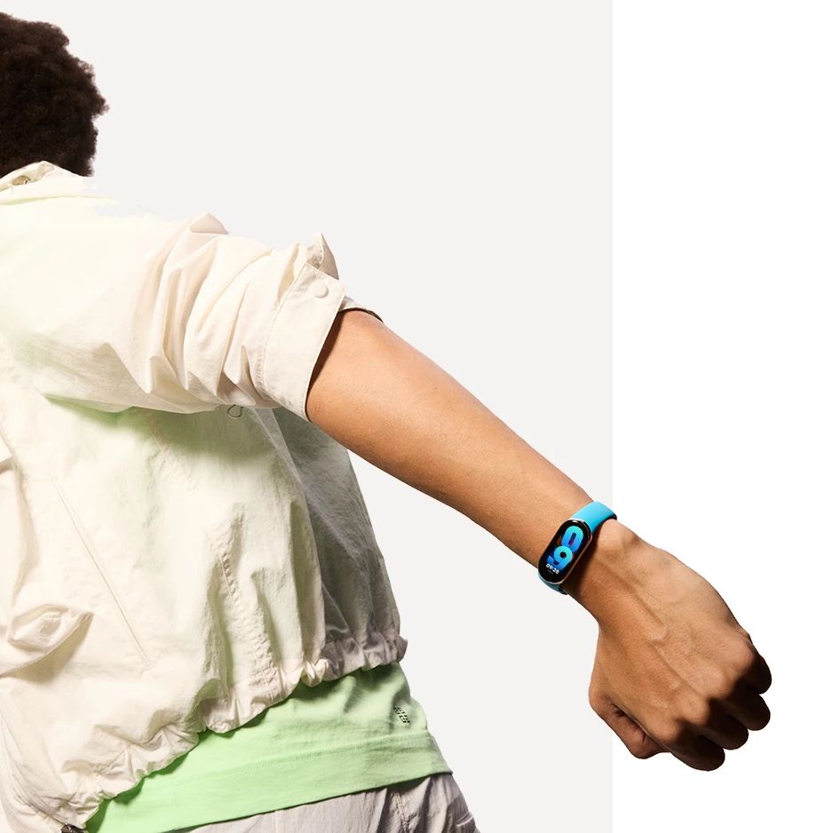 BRACELET EN SILICONE POUR XIAOMI MI BAND 8 / 9 / NFC HEYBAND ICON VERT ARMÉE