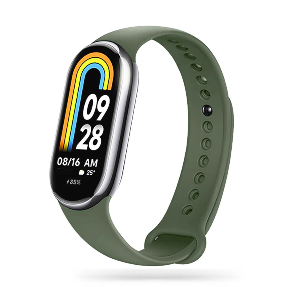 BRACELET EN SILICONE POUR XIAOMI MI BAND 8 / 9 / NFC HEYBAND ICON VERT ARMÉE