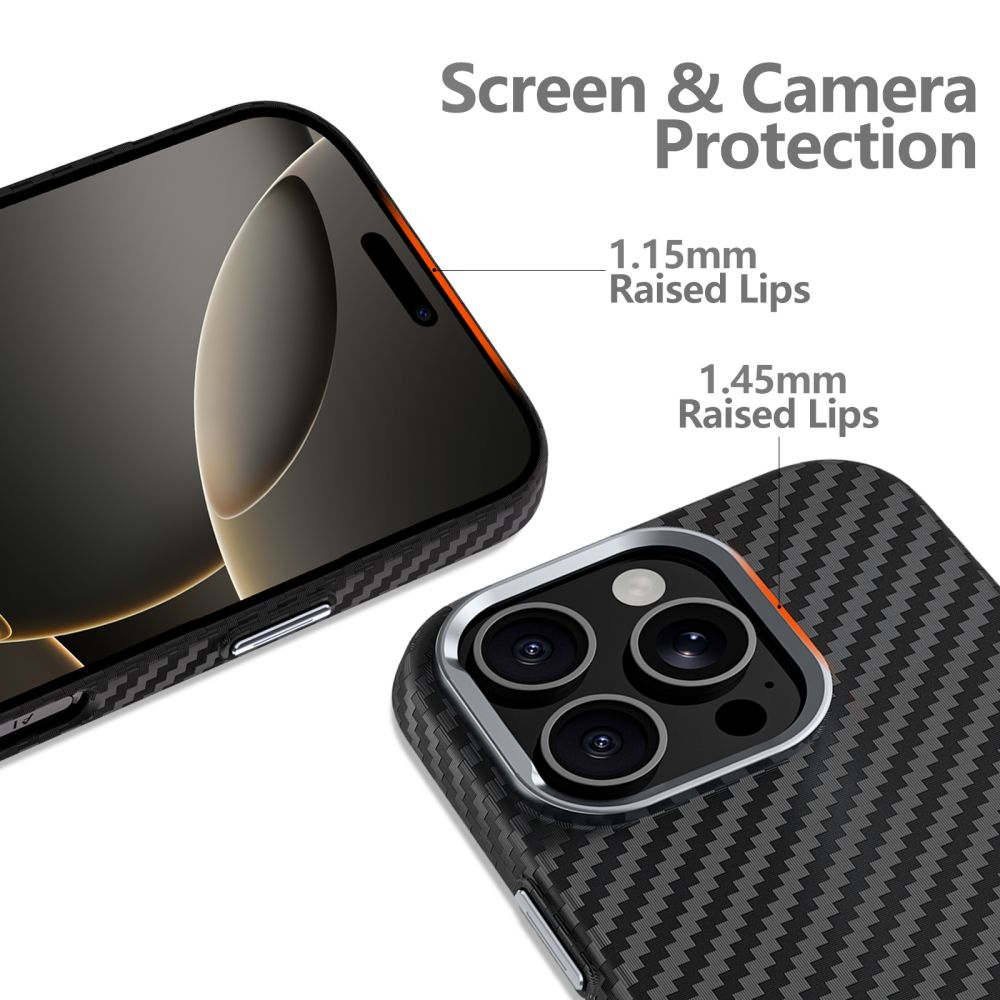 TECH-PROTECT ION CARBON MAGSAFE IPHONE 16 NOIR/ARGENT