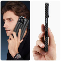 TECH-PROTECT ION CARBON MAGSAFE IPHONE 16 NOIR/ARGENT