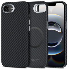 TECH-PROTECT ION CARBON MAGSAFE IPHONE 16E NOIR/ARGENT