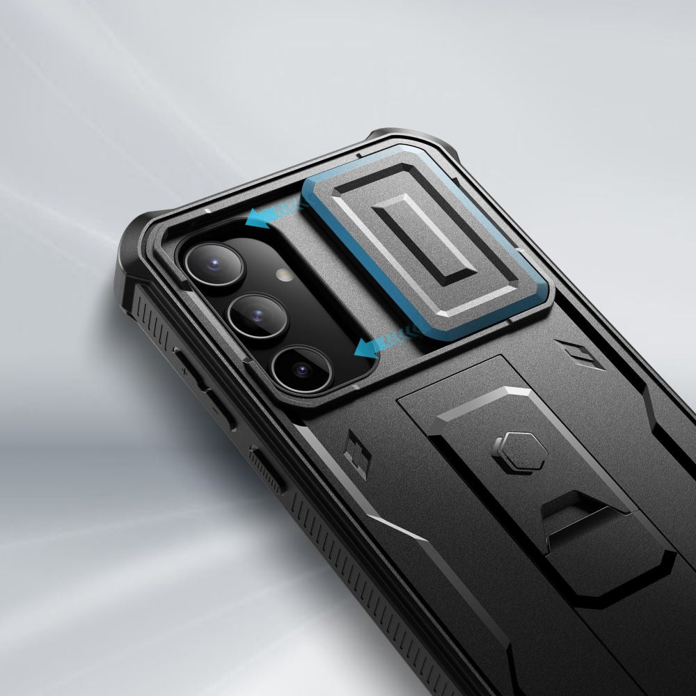 COUVERCLE TECH-PROTECT KEVLAR CAM+ GALAXY A55 5G NOIR