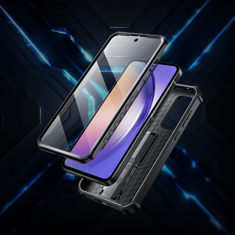COUVERCLE TECH-PROTECT KEVLAR CAM+ GALAXY A55 5G NOIR