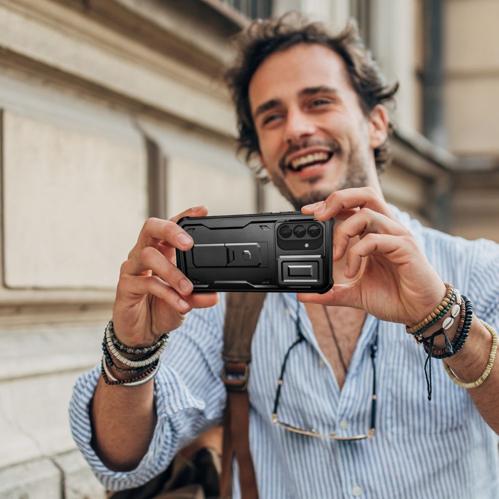 COUVERCLE TECH-PROTECT KEVLAR CAM+ GALAXY A56 5G NOIR