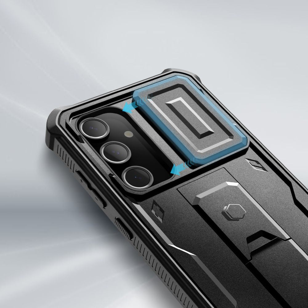 COUVERTURE TECH-PROTECT KEVLAR CAM+ GALAXY S24 FE NOIR
