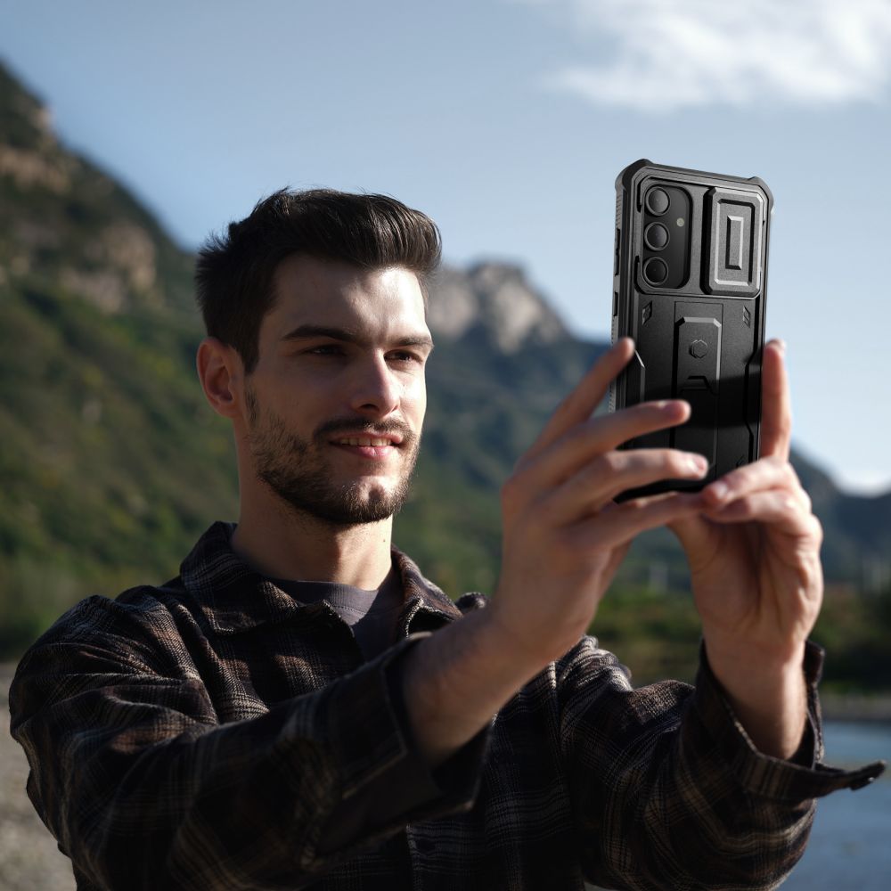 COUVERTURE TECH-PROTECT KEVLAR CAM+ GALAXY S24 FE NOIR